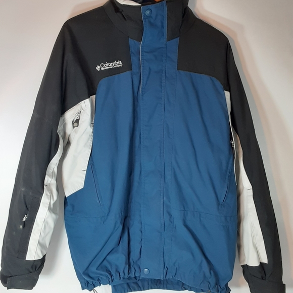 Columbia Jackets \u0026 Coats | Columbia Fire Ridge Blueblackgrey Coat with Detachable Inner Fleece Jacket | Color: Black/Blue | Size: L | Barnway20's